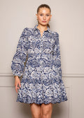Vicky Dress - Blue Flower