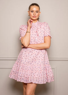 Millie Dress - Pink Flora