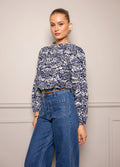 Karoline Blouse - Blue Flower