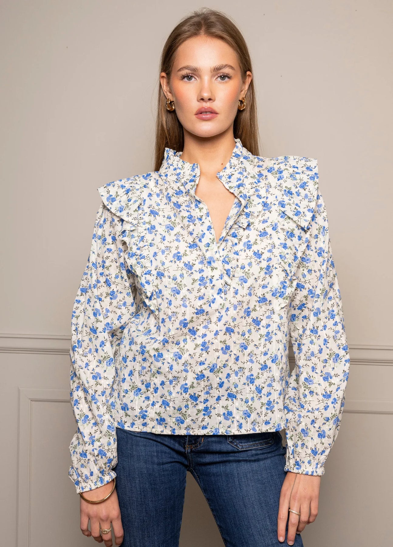 MISSMAYA - Bluser & skjorter - Maya Blouse - Spring Blue - Villoid