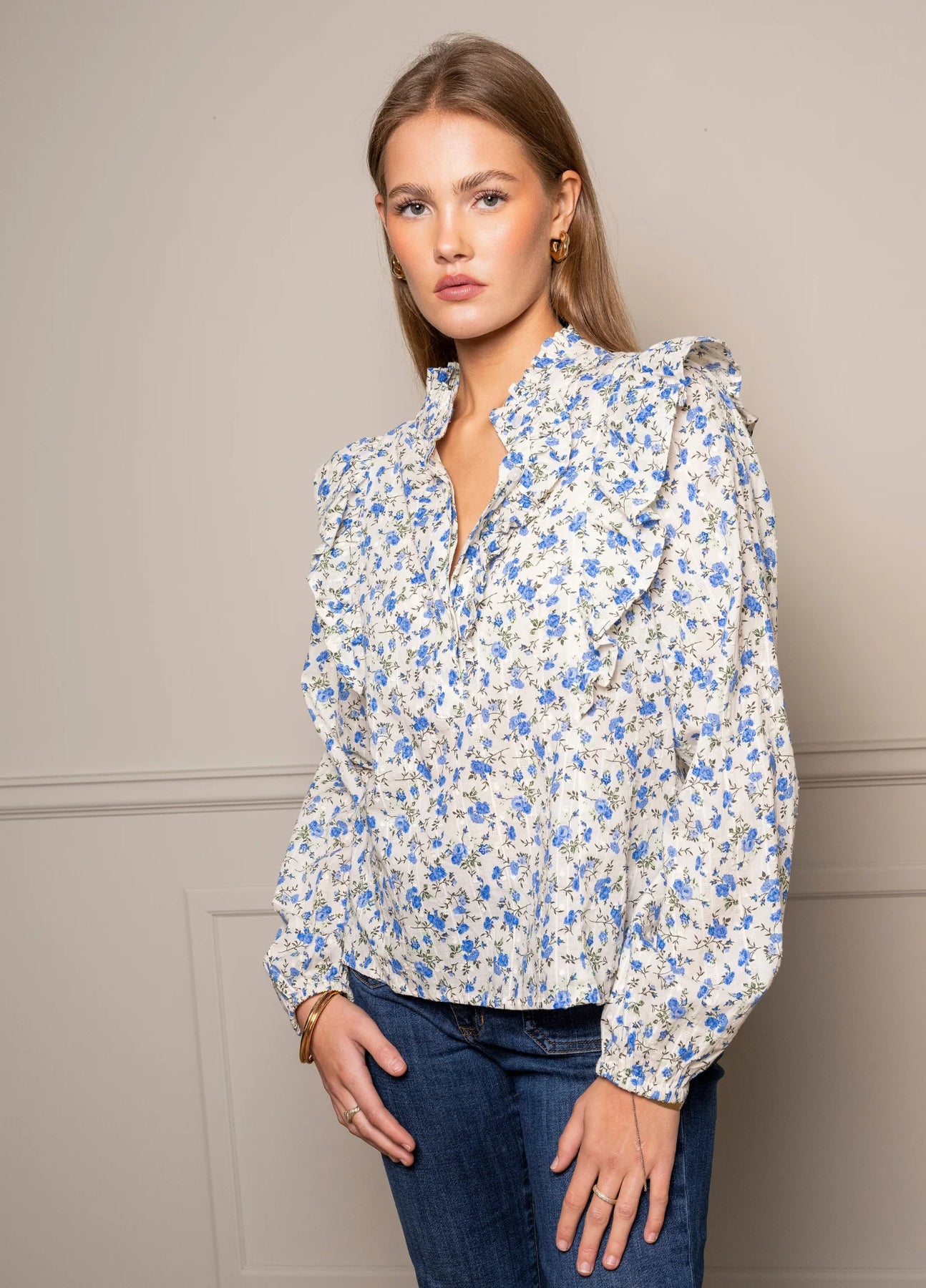 MISSMAYA - Bluser & skjorter - Maya Blouse - Spring Blue - Villoid