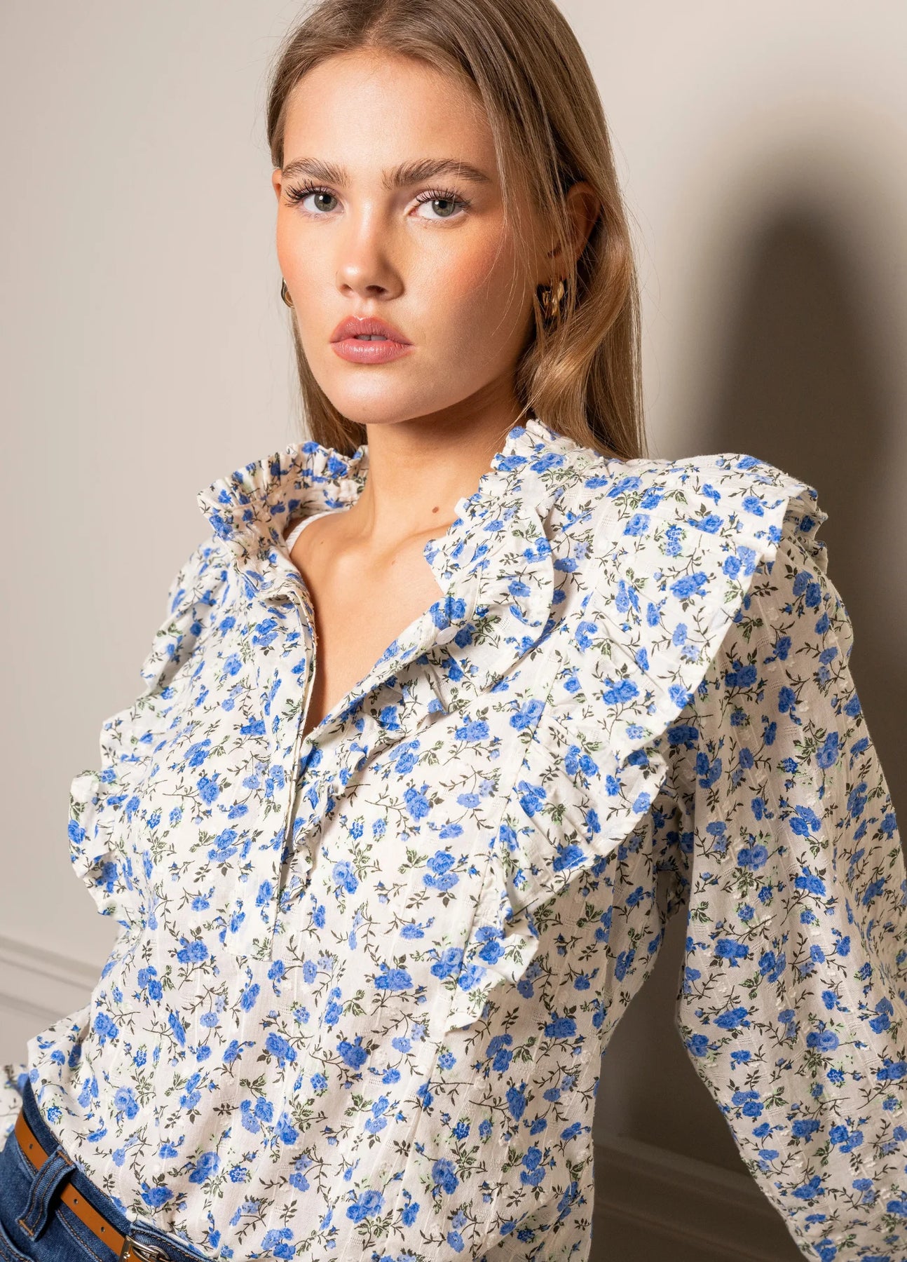 MISSMAYA - Bluser & skjorter - Maya Blouse - Spring Blue - Villoid