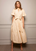 Gaia Dress - Lemon Poplin