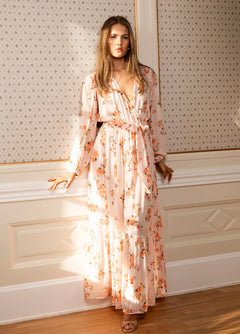 Ingrid Maxi Dress - Peach Bloom