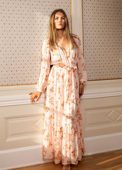 Ingrid Maxi Dress - Peach Bloom
