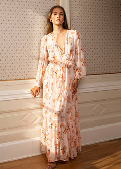 Ingrid Maxi Dress - Peach Bloom