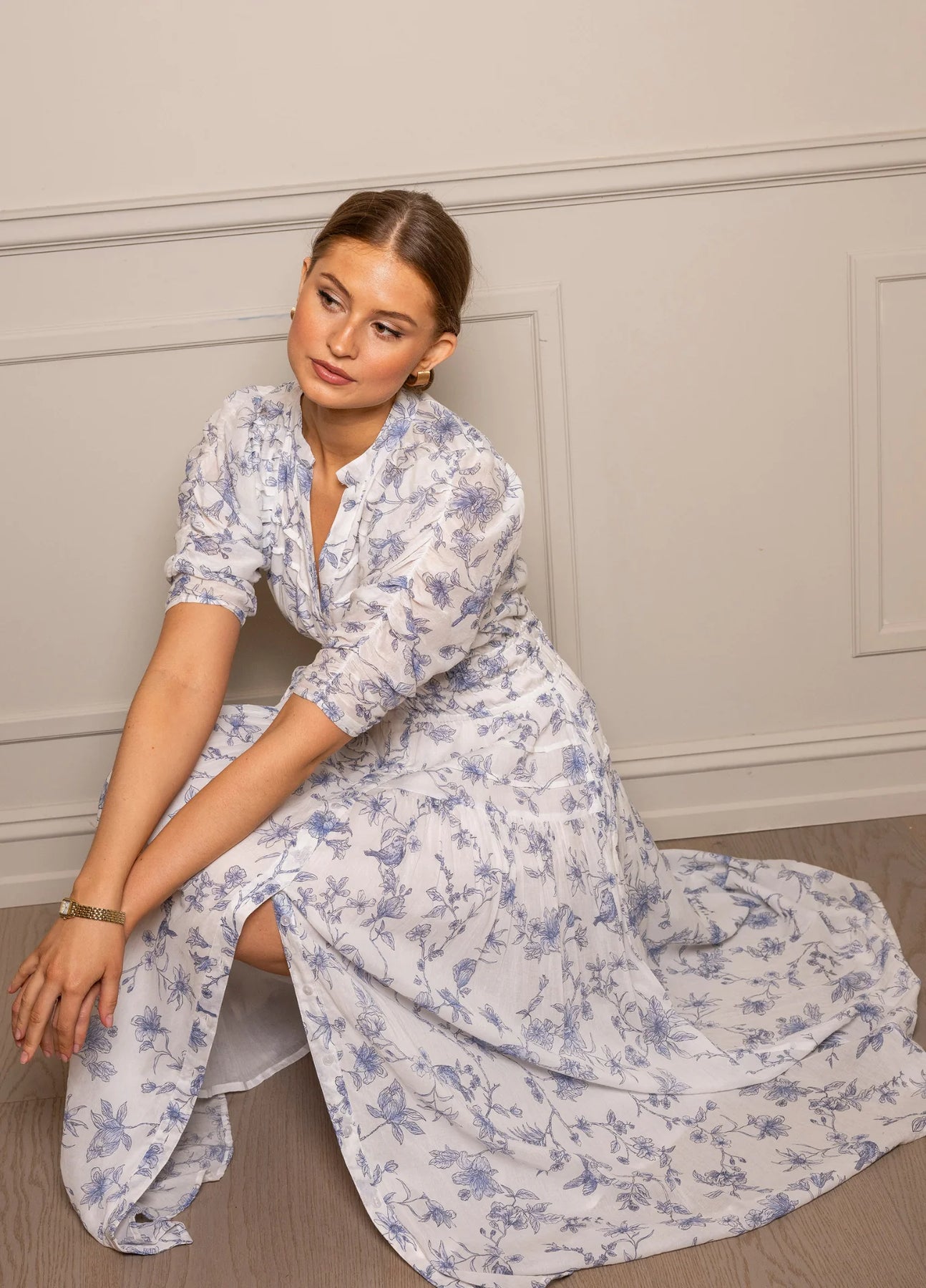 Fabienne Dress - Blue Bird