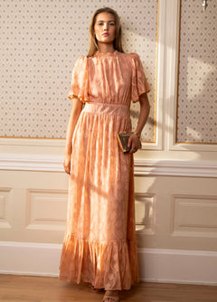 Heena Dress - Soft Peach