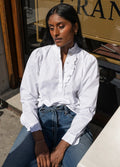 Ella Blouse - Sugar White Poplin