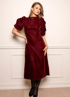 Dakota Dress - Velvet Bordeaux