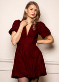 Blake Dress - Velvet Bordeaux