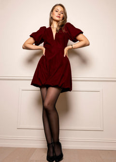 Blake Dress - Velvet Bordeaux