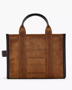 The Suede Leather Medium Tote - Copper