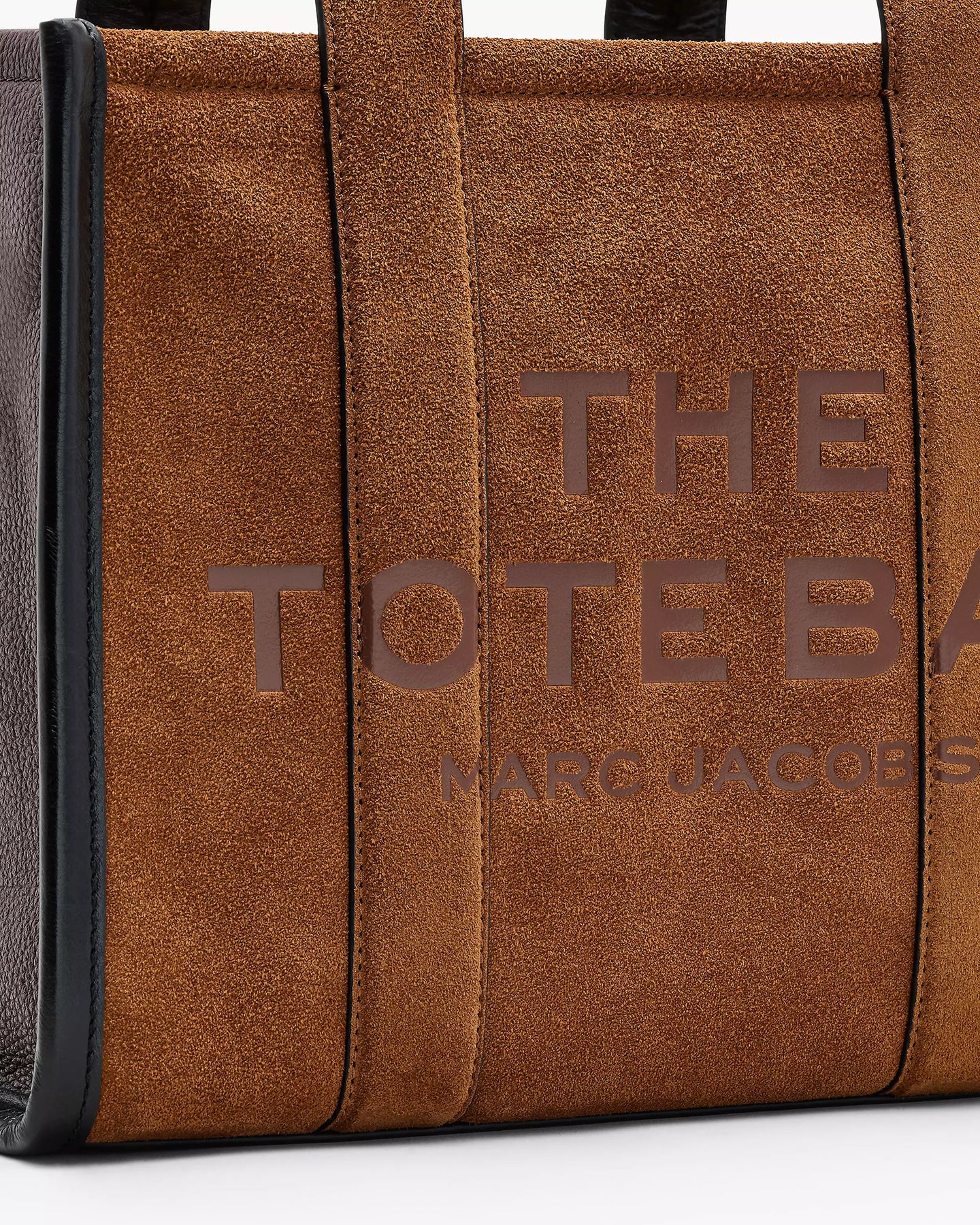 The Suede Leather Medium Tote - Copper