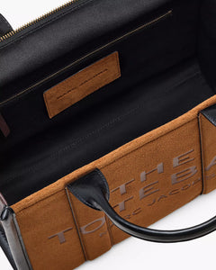 The Suede Leather Medium Tote - Copper