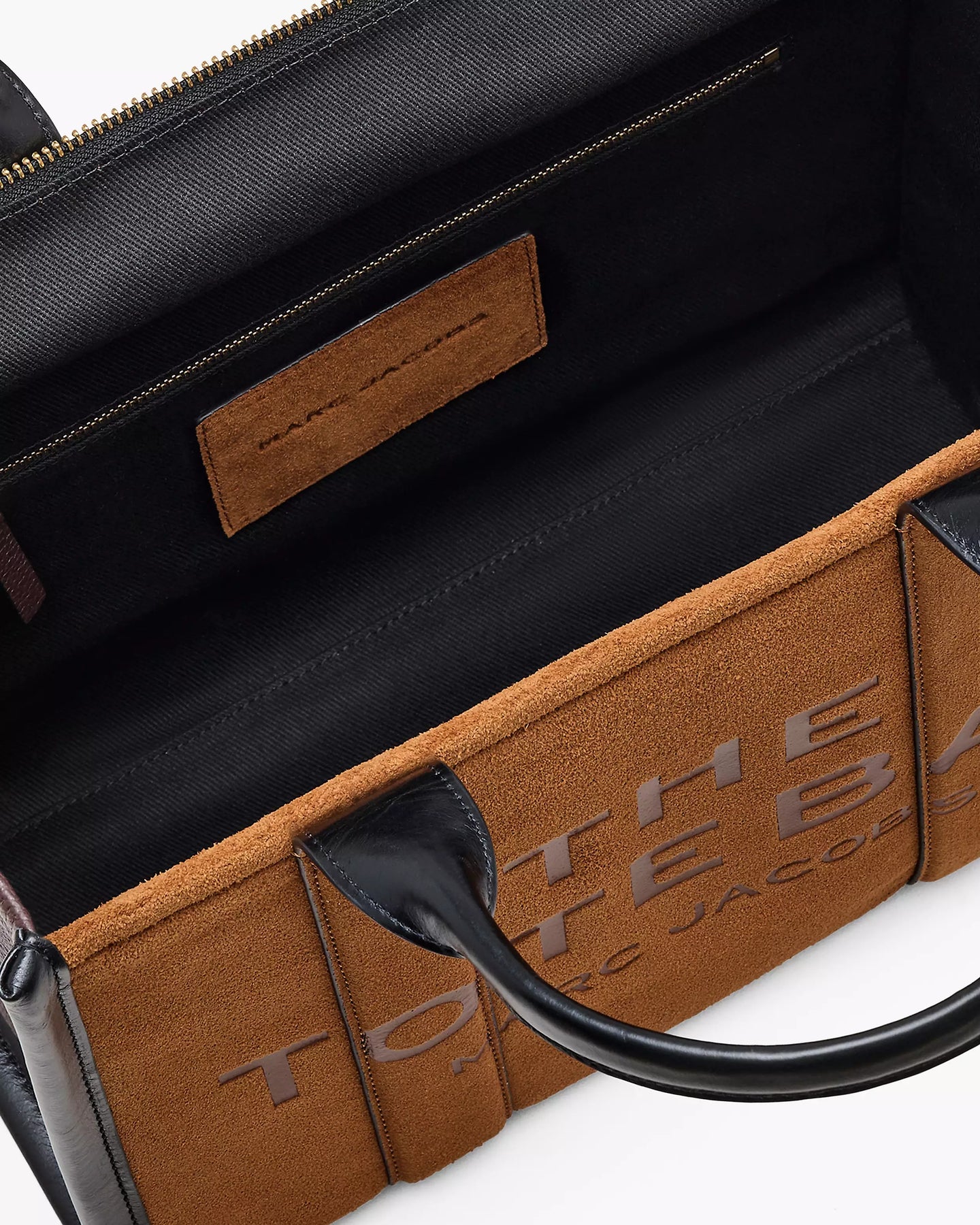 The Suede Leather Medium Tote - Copper