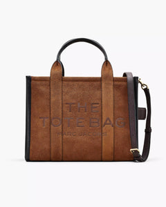 The Suede Leather Medium Tote - Copper