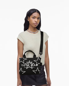 The Small Star Canvas Tote - Black