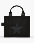 The Small Star Canvas Tote - Black