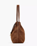 The Cristina Suede Tote - Copper