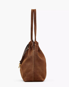 The Cristina Suede Tote - Copper