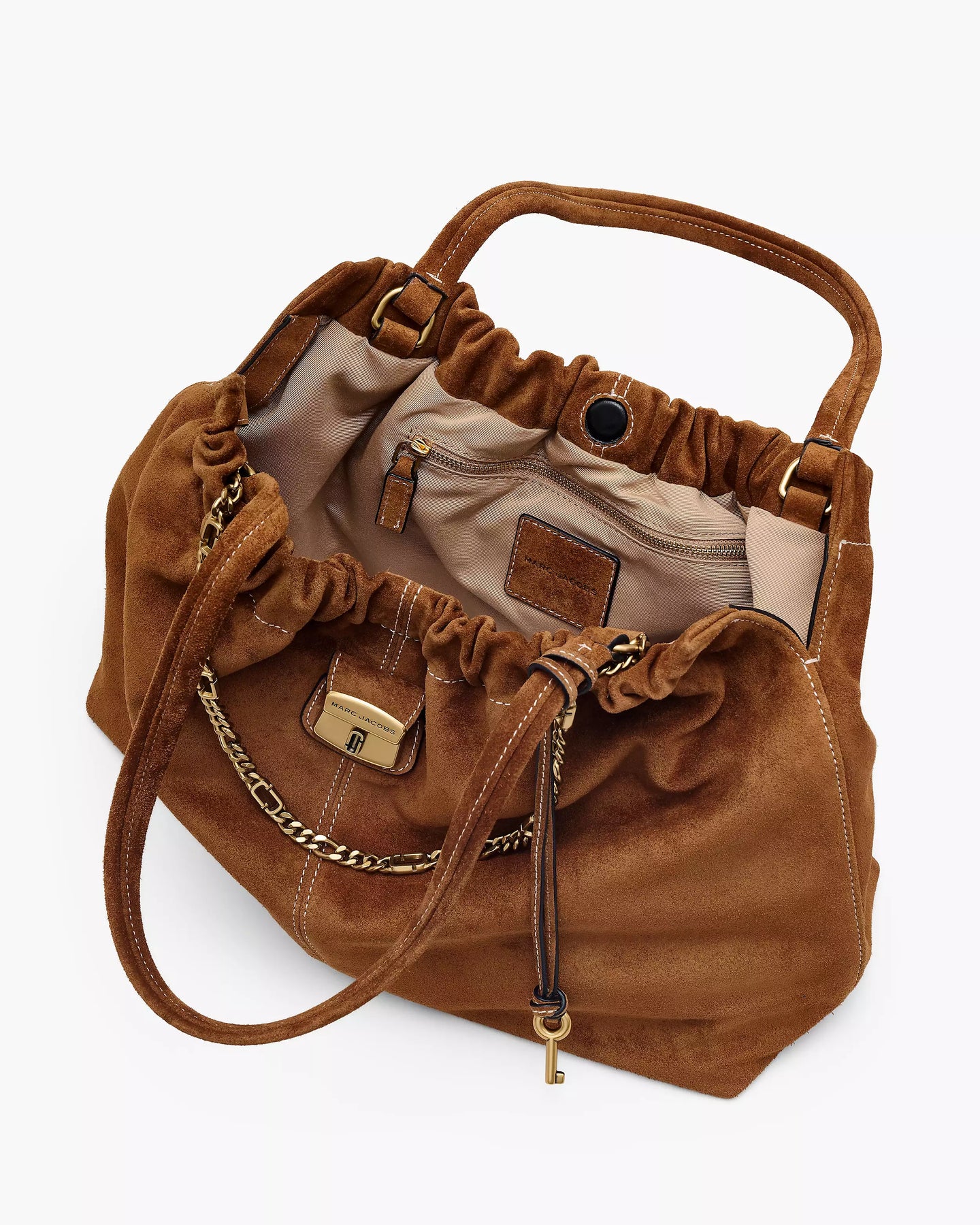 The Cristina Suede Tote - Copper