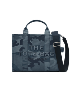 The Camo Jacquard Medium Tote - Blue Multi