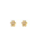 Daisy Micro Earrings - Gold/Crystal