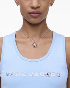 Daisy Balloon Necklace - Light Antique Silver