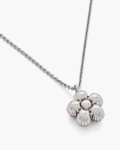 Daisy Balloon Necklace - Light Antique Silver