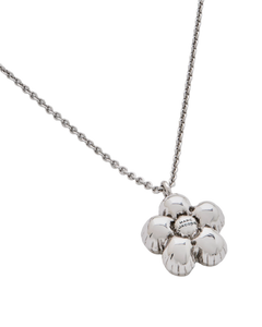 Daisy Balloon Necklace - Light Antique Silver