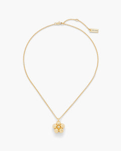 Daisy Balloon Necklace - Light Antique Gold