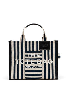 The Stripe Canvas Medium Tote - Blue Sea Multi