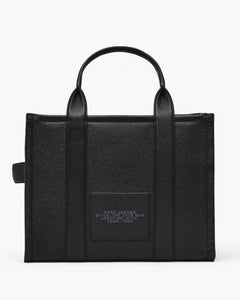 The Leather Medium Tote - Black