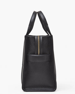 The Leather Medium Tote - Black