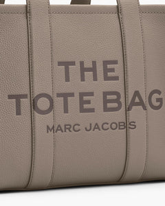 The Leather Medium Tote - Cement