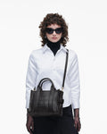 The Leather Small Tote - Black