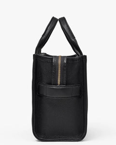 The Leather Small Tote - Black