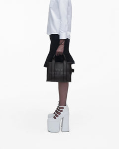 The Leather Small Tote - Black