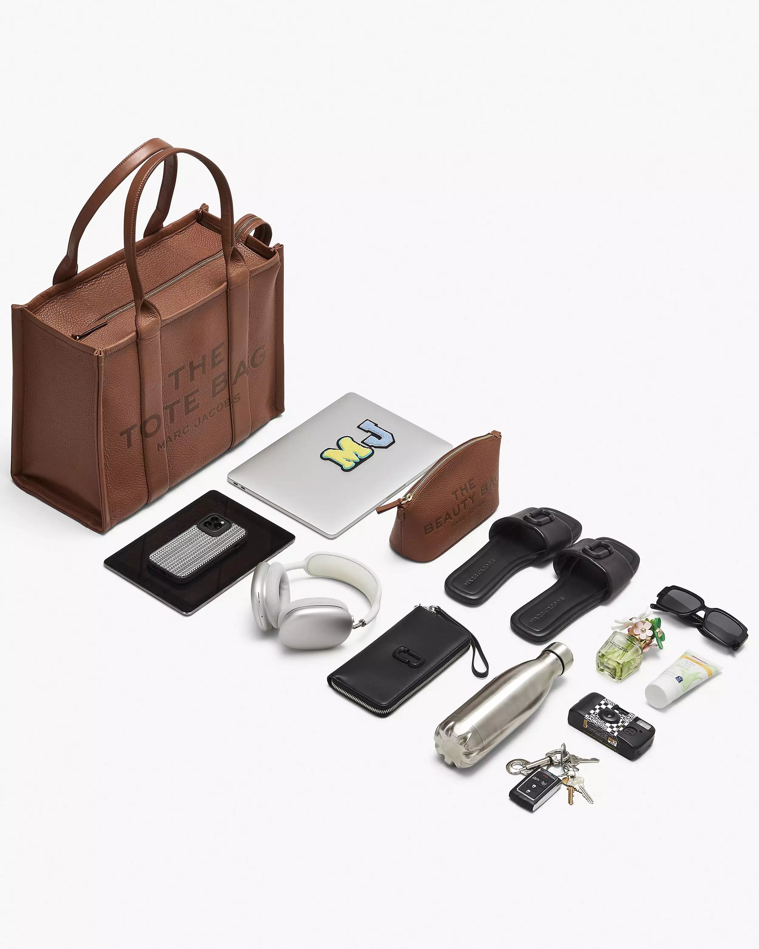 The Leather Large Tote - Argan Oil