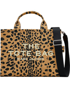 The Cheetah Canvas Medium Tote - Black Multi