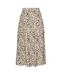 Alyona Vlora Skirt Aop - Oatmeal Leo