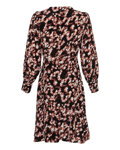 Bellamaya Rhian Dress Aop - L Mahogany Flw