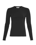 Betrina O Ls Top - Black