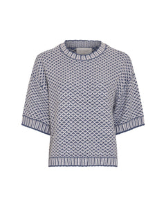 Catina Pilla 2/4 Pullover - V Indigo Egret
