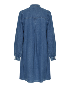 Elena Shirt Dress - Mid Blue Wash