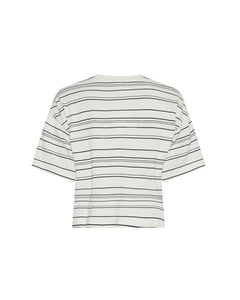 Jaxine Bahara Tee Stp - Turtledove Blk
