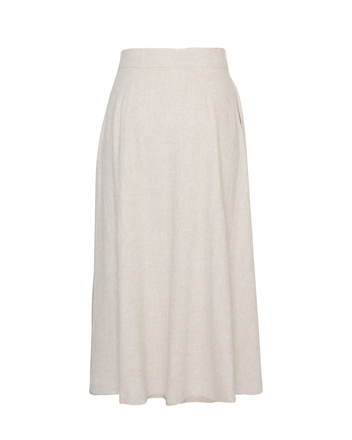 Jovene Ginia Hw Long Skirt - Sand