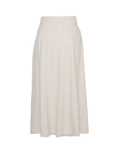 Jovene Ginia Hw Long Skirt - Sand