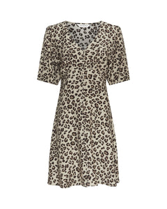 Kalani Vlora 2/4 Dress Aop - Humus Leo